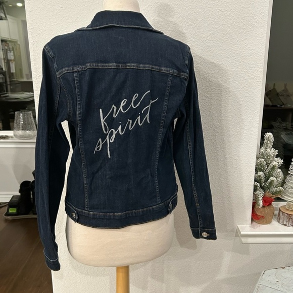 Hudson customized Denim Jacket - Free Spirit medium